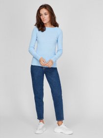 Свитер Sassofono модель A201-SC-1218X-1, НІЖНО БЛАКИТНИЙ Фото