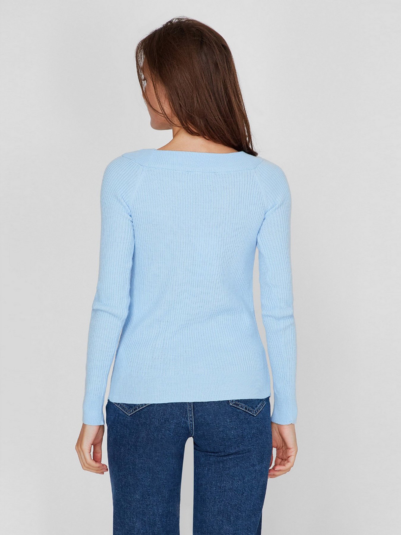 Свитер Sassofono модель A201-SC-1218X-1, НІЖНО БЛАКИТНИЙ Фото