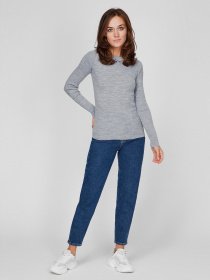 Джемпер Sassofono модель A201-SC-1218X-1, СІРИЙ Джемпер Sassofono модель A201-SC-1218X-1, СІРИЙ Фото