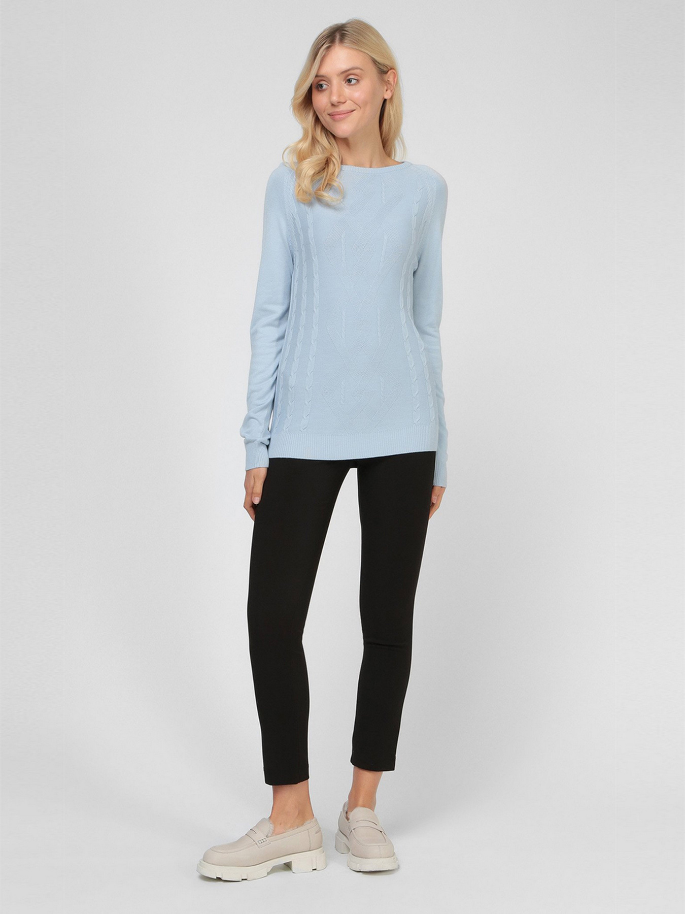 Джемпер Sassofono модель A191-SF-473112, НАСИЧЕНИЙ БЛАКИТНИЙ Фото