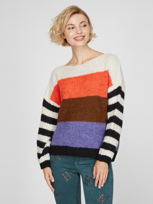 Свитер Sassofono модель A201-SC-1307, Ліловий Фото