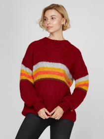 Свитер Sassofono модель A201-SC-1312, Бордовий Фото