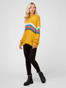 Свитер Sassofono модель A201-SC-1312, Гірчиця Свитер Sassofono модель A201-SC-1312, Гірчиця Фото