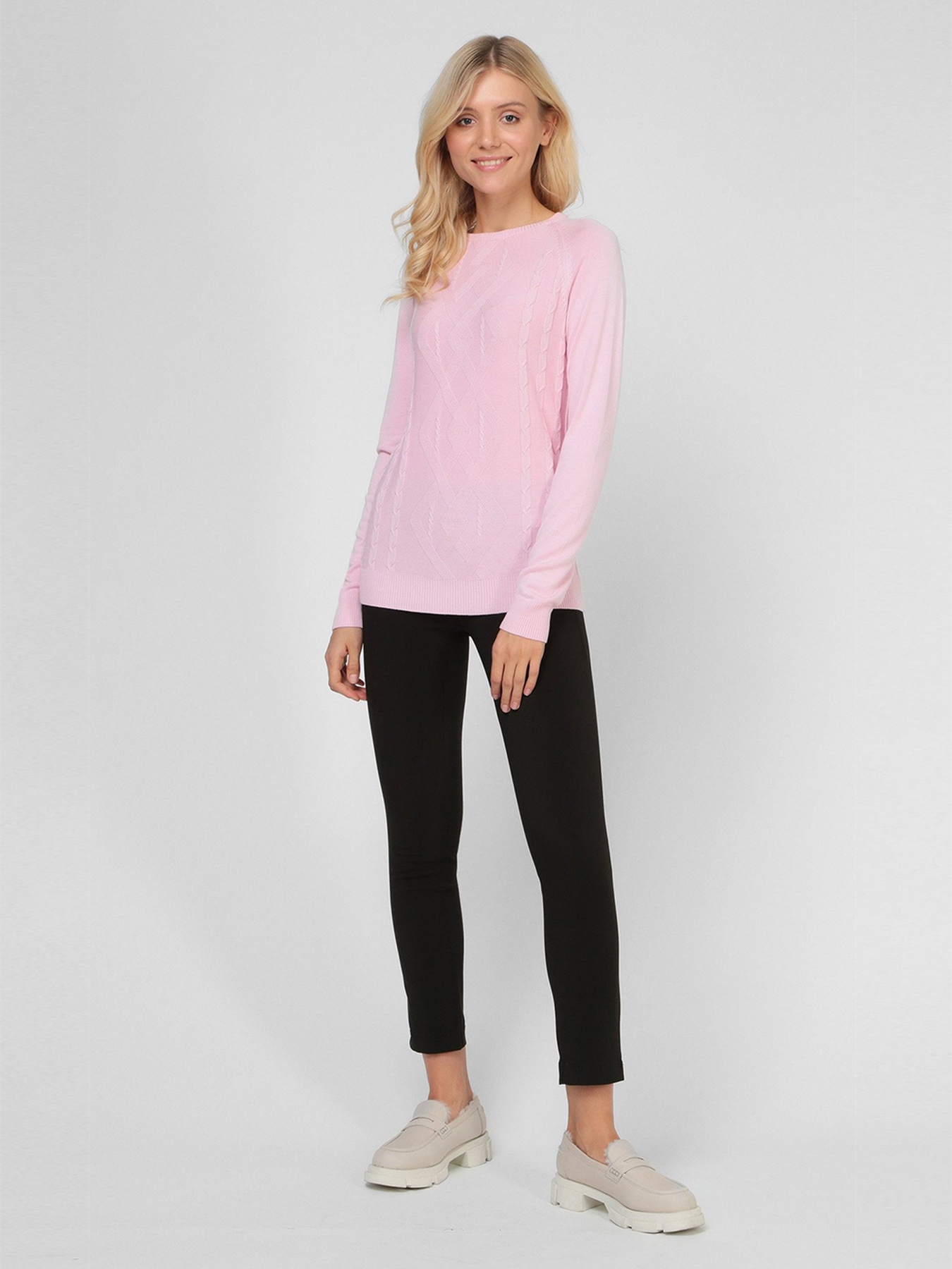 Джемпер Sassofono модель A191-SF-473112, ПУДРОВИЙ Фото