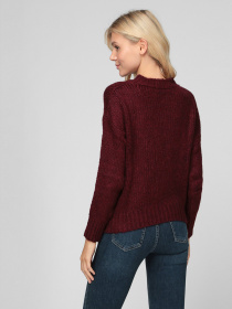 Свитер Sassofono модель A201-SC-1317, Бордовий Фото