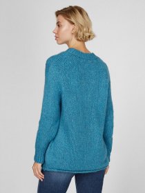 Свитер Sassofono модель A201-SC-1318, Бірюзовий Фото