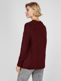 Свитер Sassofono модель A201-SC-1318, Бордовий Фото