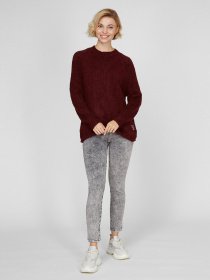 Свитер Sassofono модель A201-SC-1318, Бордовий Фото