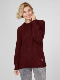 Свитер Sassofono модель A201-SC-1318, Бордовий Фото