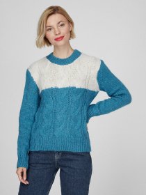 Свитер Sassofono модель A201-SC-1322, Бірюзовий Фото