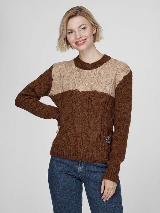 Свитер Sassofono модель A201-SC-1322, Кориця Фото