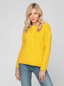 Свитер Sassofono модель A201-SC-1328, Гірчиця Фото