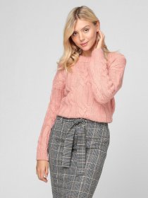 Свитер Sassofono модель A201-SC-1328, Пудра Фото