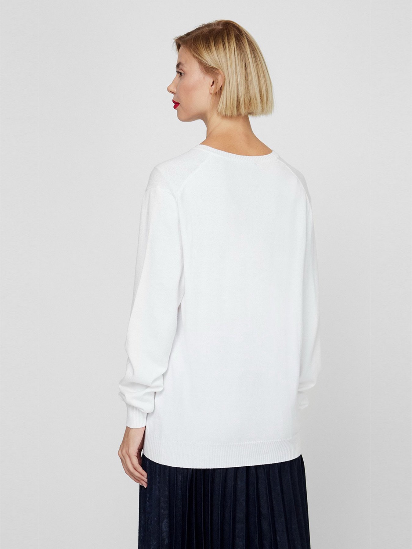 Джемпер Sassofono модель A201-SF-480141-1, БІЛИЙ Фото