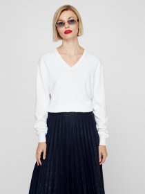 Джемпер Sassofono модель A201-SF-480141-1, БІЛИЙ Фото