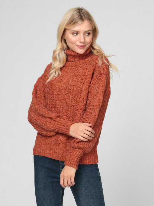 Свитер Sassofono модель A201-SC-1334, Кориця Фото