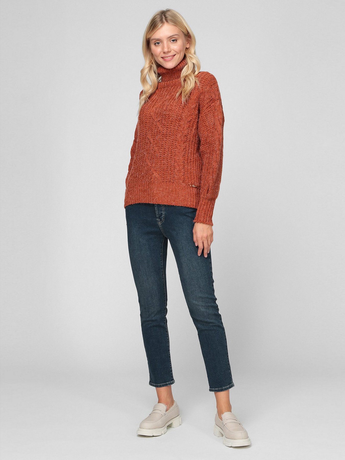 Светр Sassofono модель A201-SC-1334, Кориця Фото