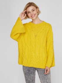 Свитер Sassofono модель A201-SC-1357, Гірчиця Фото