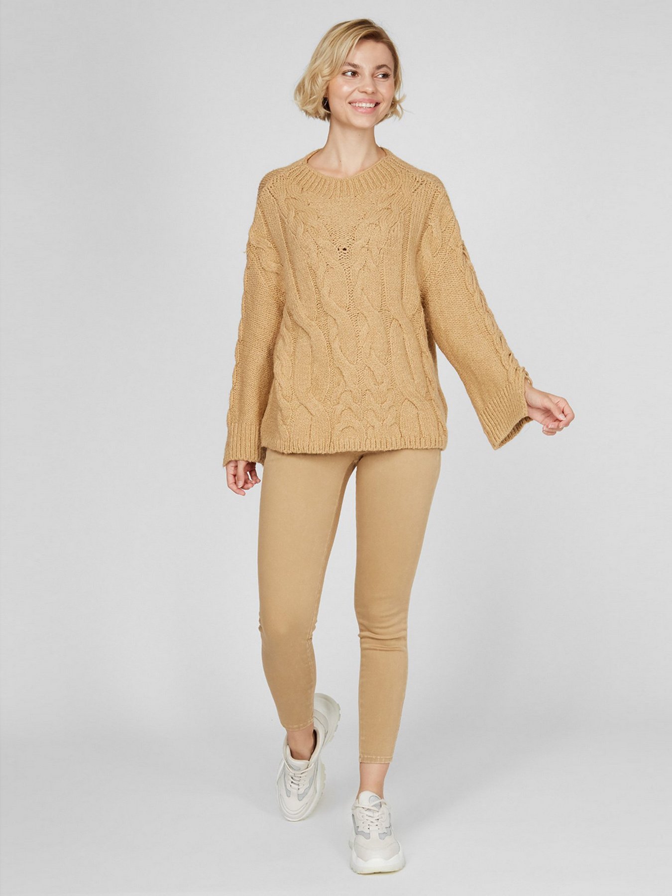 Свитер Sassofono модель A201-SC-1357, Капучіно Фото