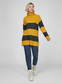 Свитер Sassofono модель A201-SC-1506, Гірчиця Фото