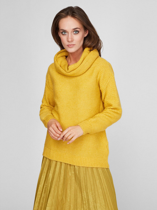 Свитер Sassofono модель A201-SC-1531, Гірчиця Фото