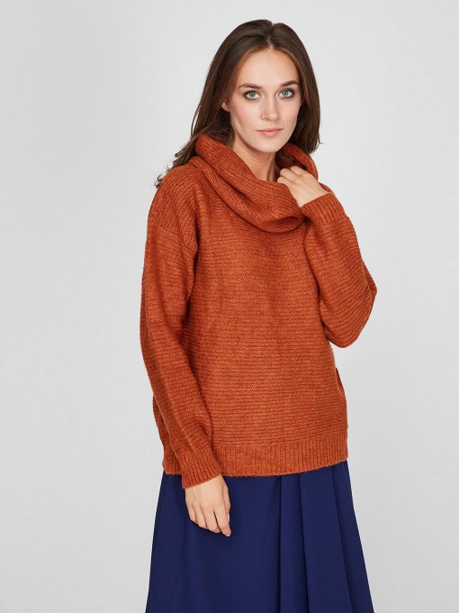 Свитер Sassofono модель A201-SC-1531, Кориця Фото