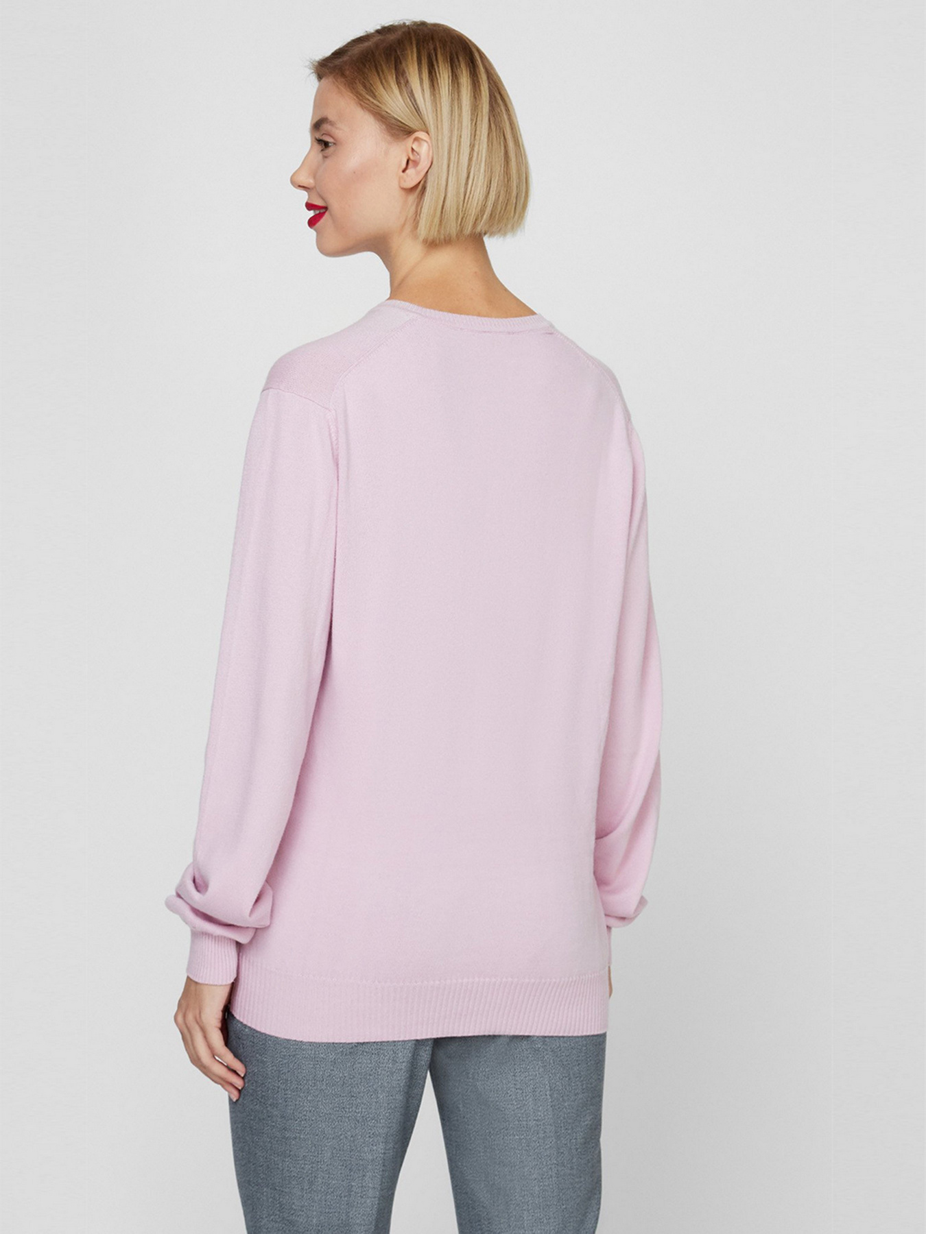 Джемпер Sassofono модель A201-SF-480141-1, РОЖЕВИЙ Фото