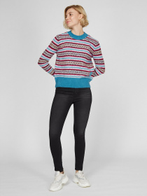 Свитер Sassofono модель A201-SC-1710, Бірюзовий Фото