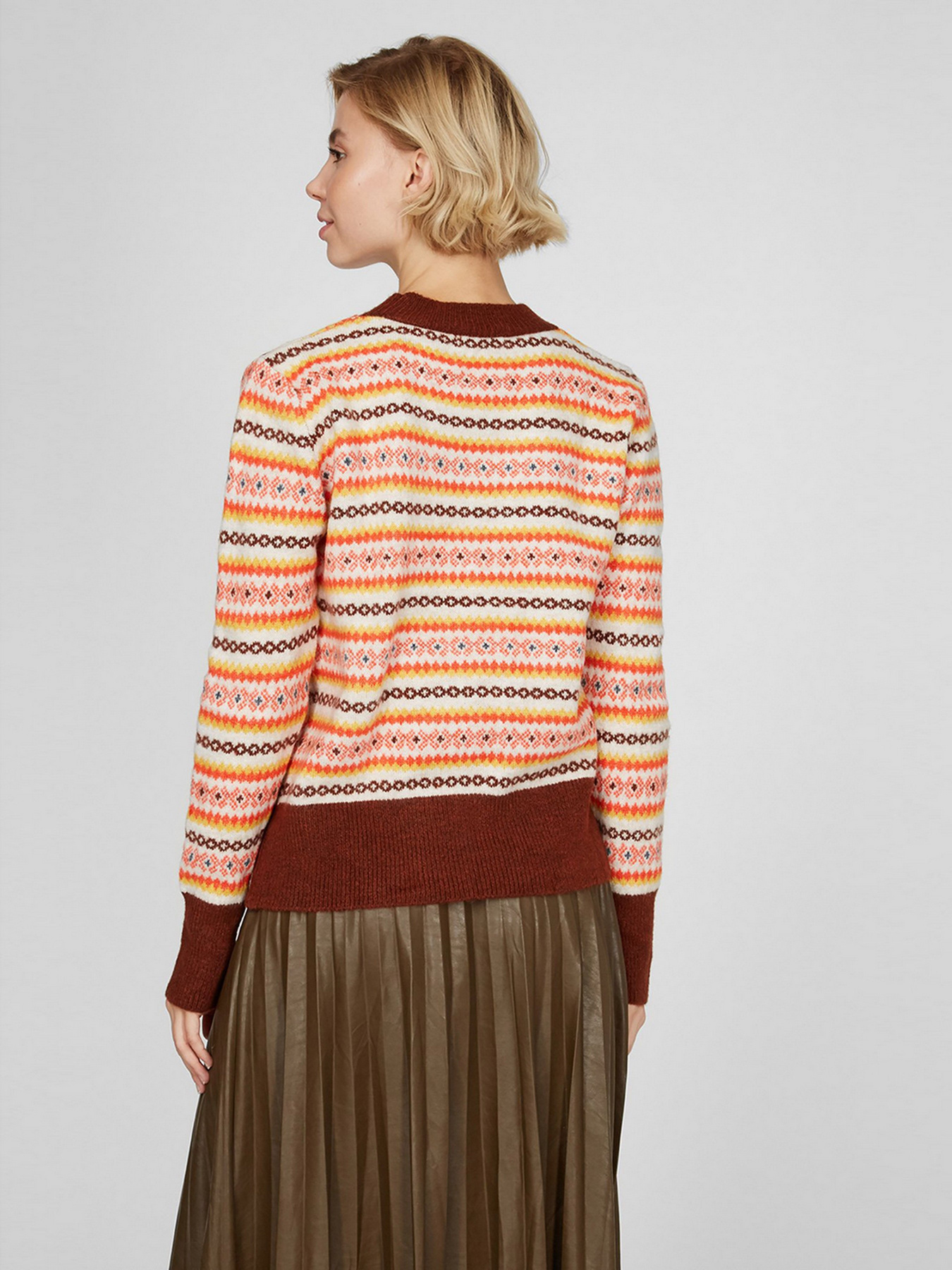 Свитер Sassofono модель A201-SC-1710, Кориця Фото