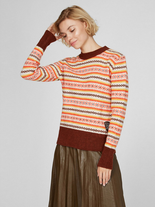 Свитер Sassofono модель A201-SC-1710, Кориця Фото