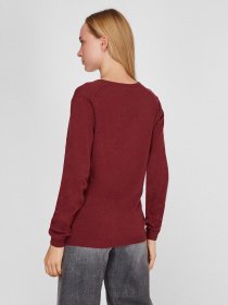 Джемпер Sassofono модель A191-SF-461111, Бордовий Фото