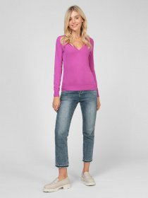 Джемпер Sassofono модель A201-SF-480141-2, ФУКСІЯ Джемпер Sassofono модель A201-SF-480141-2, ФУКСІЯ Фото