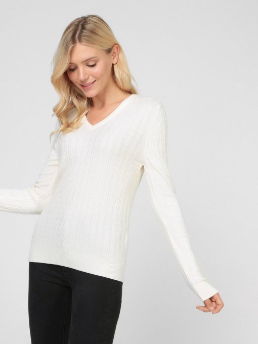 Джемпер Sassofono модель A191-SF-472113, СЛОНОВА КІСТКА Фото