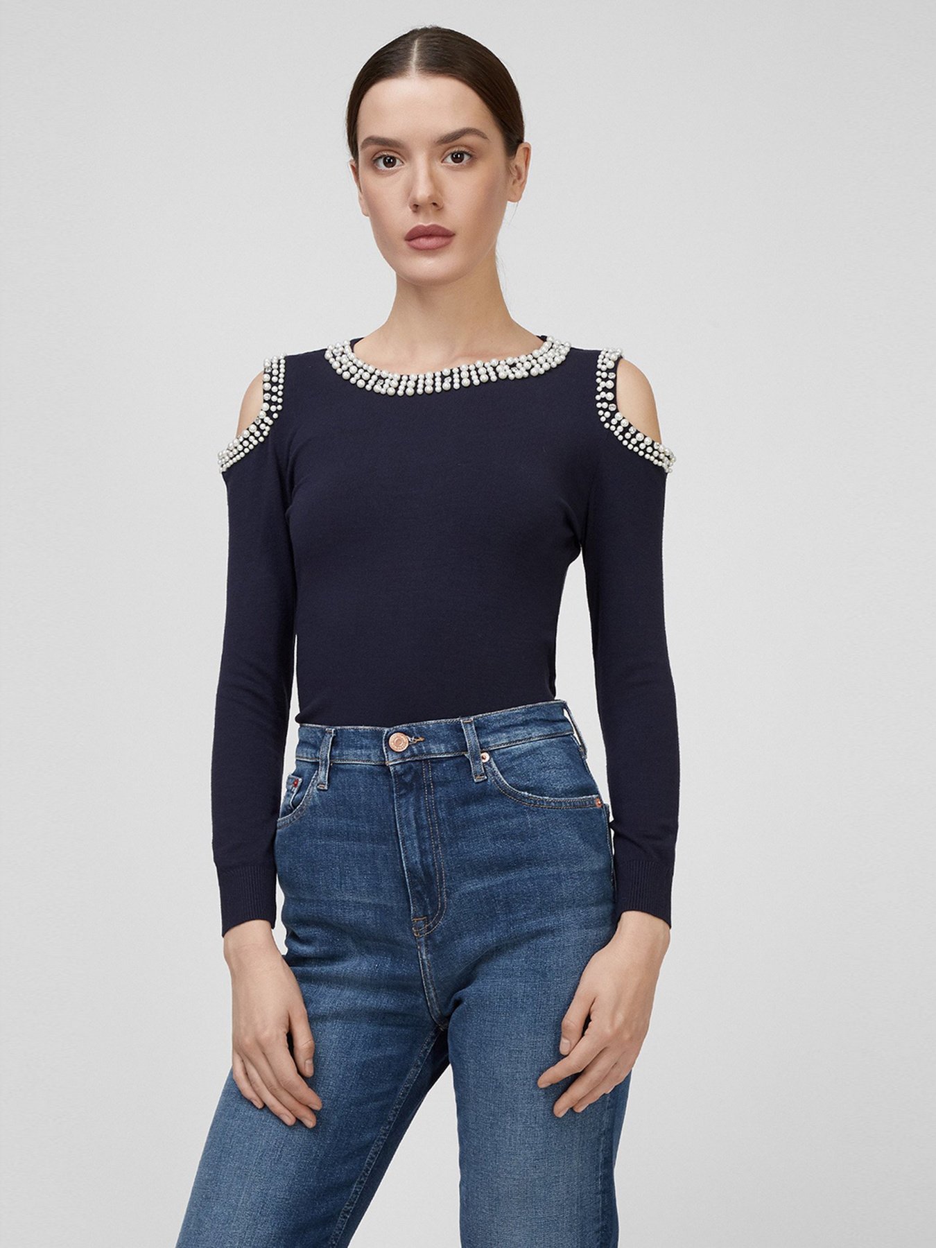 Джемпер Sassofono модель A201-SF-709111-2, СИНІЙ Фото