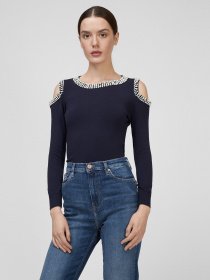 Джемпер Sassofono модель A201-SF-709111-2, СИНІЙ Фото