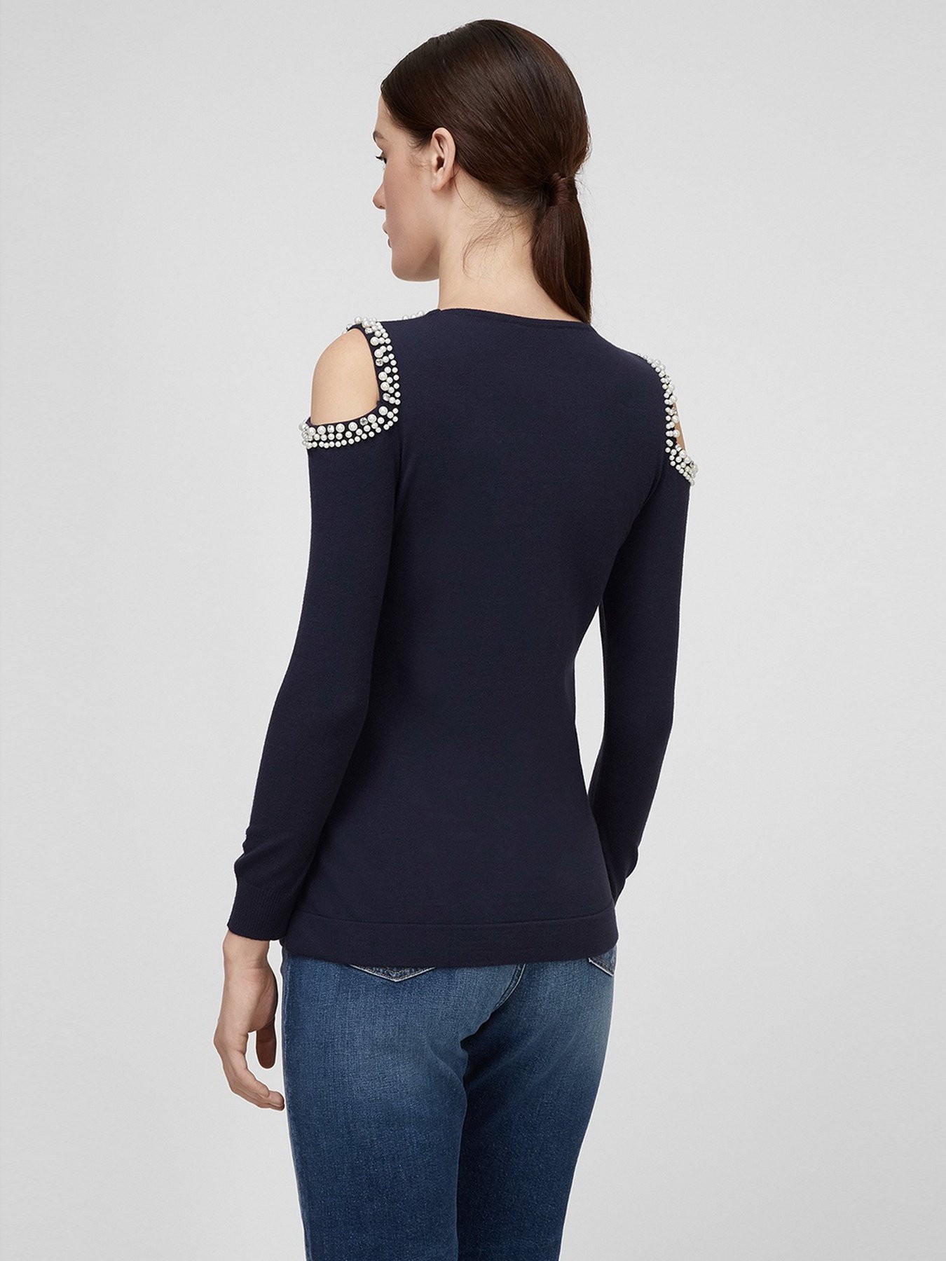 Джемпер Sassofono модель A201-SF-709111-2, СИНІЙ Джемпер Sassofono модель A201-SF-709111-2, СИНІЙ Фото