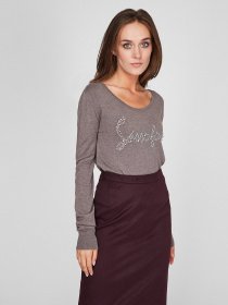 Джемпер Sassofono модель A201-SF-747141, ТЕМНО НОРКОВИЙ Фото