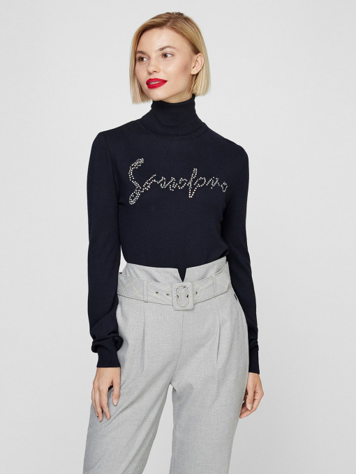 Водолазка Sassofono модель A201-SF-747142, ЯРКО СИНІЙ Фото