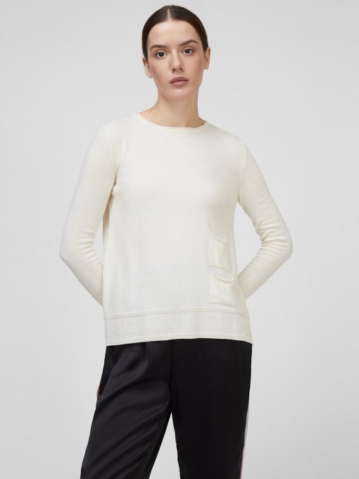 Джемпер Sassofono модель A201-SF-751141, МОЛОЧНИЙ Фото