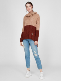 Свитер Sassofono модель A201-SC-1811-1, Гірчиця Фото