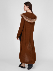 Кардиган Sassofono модель A191-SF-416281, Тютюновий Фото