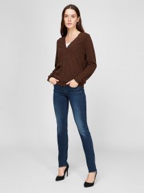 Кардиган Sassofono модель A191-SF-461282, Коричневий Фото