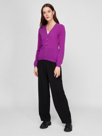 Кардиган Sassofono модель A191-SF-461282, Ліловий Фото