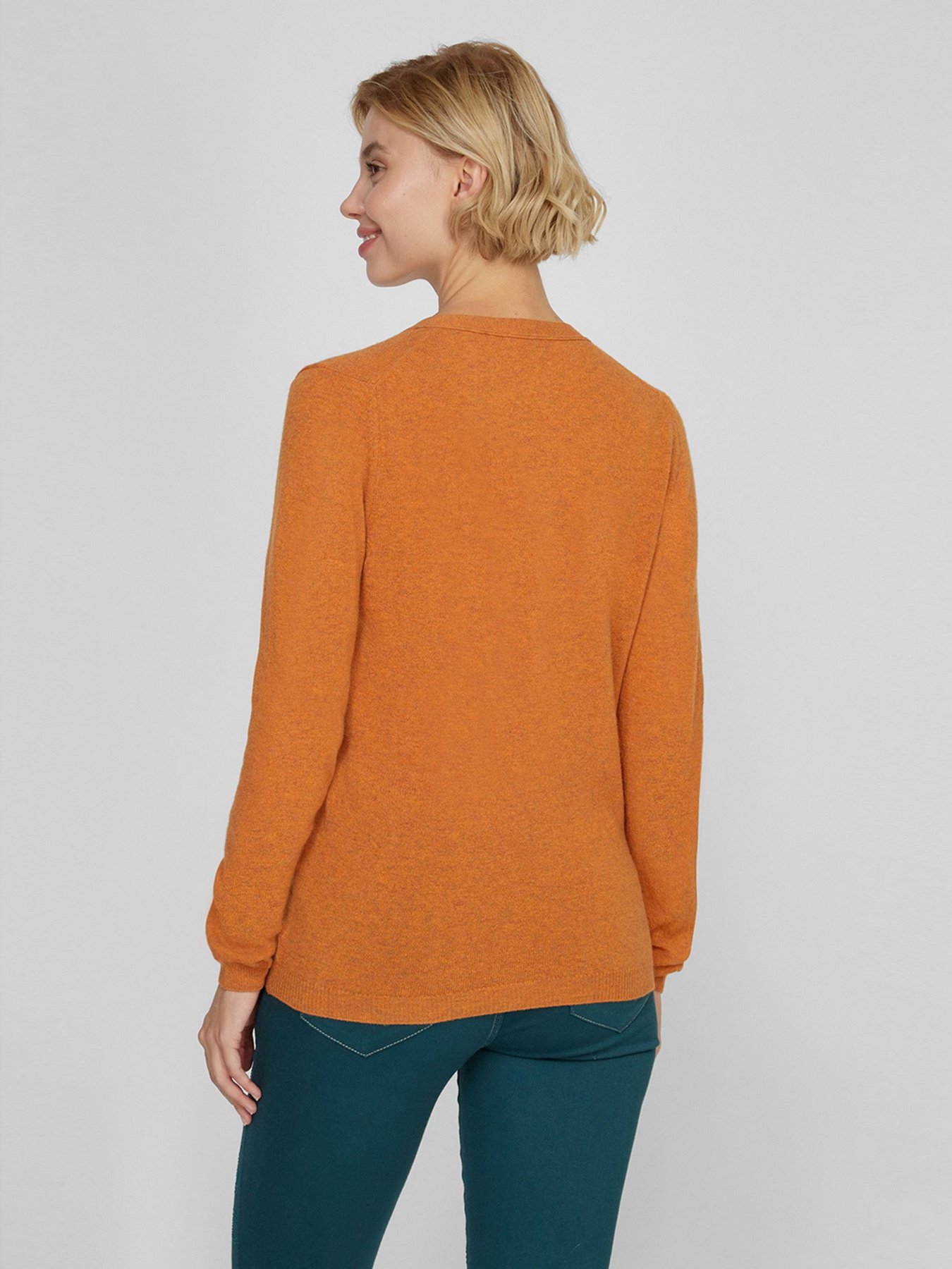 Кардиган Sassofono модель A191-SF-461282, Помаранчевий Фото