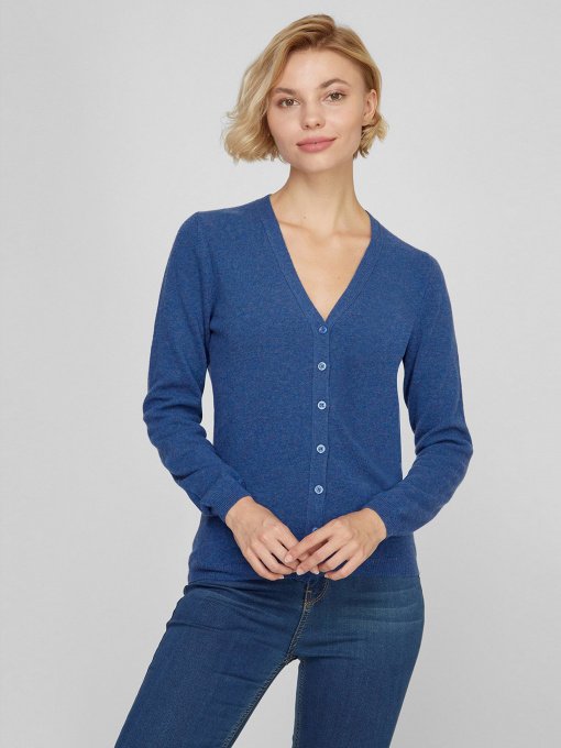 Кардиган Sassofono модель A191-SF-461282, Синій Фото