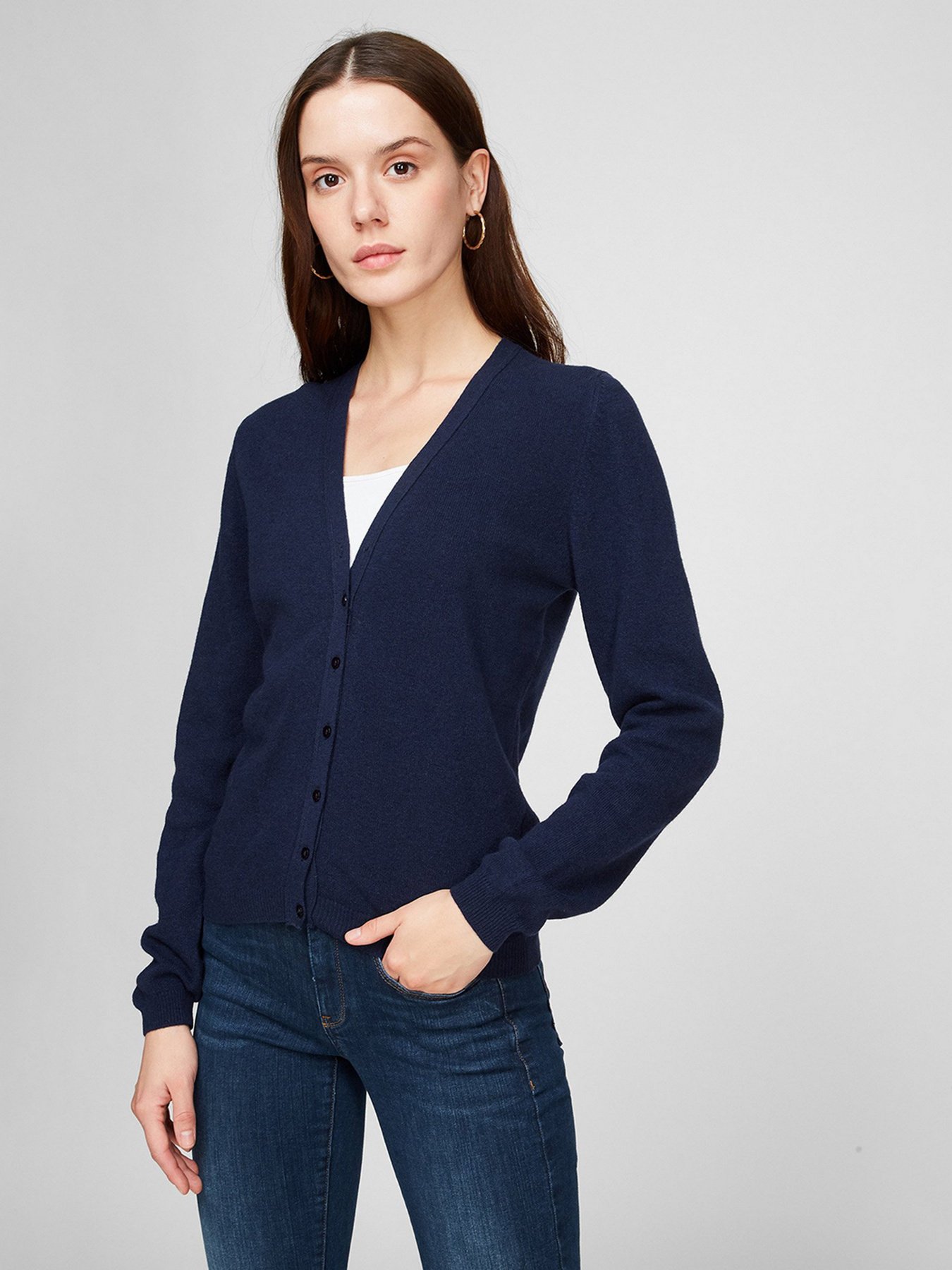 Кардиган Sassofono модель A191-SF-461282, Синій-3 Фото