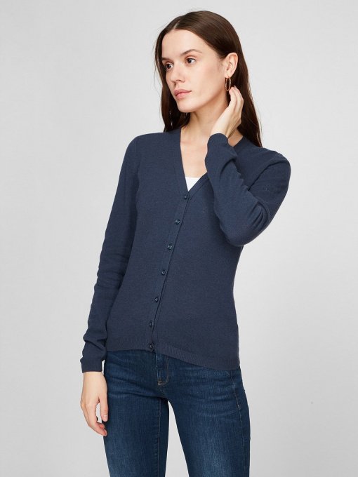 Кардиган Sassofono модель A191-SF-461282, Синій-4 Фото