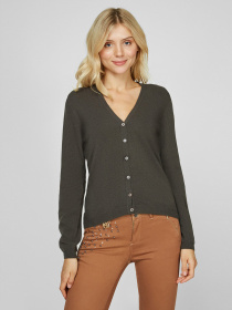 Кардиган Sassofono модель A191-SF-461282, Темно-зелений Фото