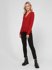 Кардиган Sassofono модель A191-SF-461282, Червоний-1 Фото