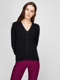 Кардиган Sassofono модель A191-SF-461282, Чорний Фото